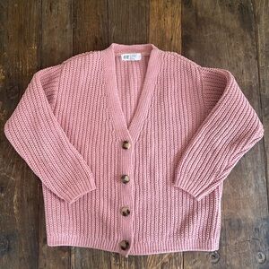 H&M Girls Chenille Cardigan size 6X/7